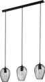 Produktbild: EGLO Pendellampe Newtown, 3 flammige Vintage Pendelleuchte, Retro Hängelampe aus Stahl, Farbe: Schwarz, Fassung: E27