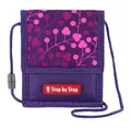Produktbild: Step by Step Brustbeutel „Butterfly Night Ina“, lila-rosa, mit Sichtfenster, Münzfach mit Reißverschluss, Schlüsselbefestigung, zum Umhängen, für Kinder ab der 1. Klasse