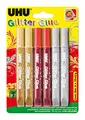 Produktbild: UHU Glitter Glue FESTLICHE FARBEN, 6x10ml