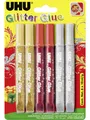 Produktbild: UHU Bastelfarbe UHU Glitter Glue 6 x 10 ml