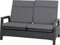 Produktbild: SIENA GARDEN Solea 2-Sitzer Sofa, night-blue, Alu/ Gardino-Geflecht, 85x151,5x97cm, inkl. Polster, Rückenlehne verstellbar