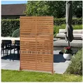 Produktbild: casa.pro Raumteiler, »Nodepp« Trennwand Cortenstahl 180 x 120 cm Edelrost braun 120 cm x 180 cm x 40 cm