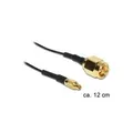 Produktbild: DeLOCK - Antennenadapter - MMCX (M) - SMA (M) - 12cm - Schwarz (88471)