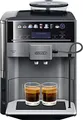 Produktbild: Siemens TE651509DE EQ.6 plus s100 Kaffeevollautomat (konstante Brühtemperatur, Dampf-Reinigung, Doppeltassen-Funktion, 1.500 Watt) metallic