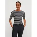 Produktbild: comma 3/4-Arm-Shirt T-Shirt Streifenshirt im Slim Fit blau 40 EU
