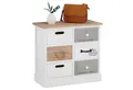 Produktbild: CARO-Möbel Kommode SALVA, Schubladenschrank, kleine Flurkommode Sitztruhe Shabby Chic weiß