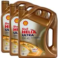 Produktbild: 3x4 Liter Shell Helix Ultra 0W-40 Motoröl 0W40 MB 229.5 VW 502 00 505 00 Fiat