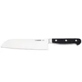 Produktbild: Giesser Santoku Messer 18 cm schwarz & glatte geschmiedete Messerklinge 8269 18