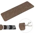 Produktbild: Kettelservice-Metzker Stufenmatte Treppenteppich Tulus Rechteckig Aufleger selbstklebend 60x25cm Hellbraun 20 Stück