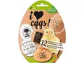 Produktbild: 2x 12 Dekorbanderrolen Ostern Set I love eggs  in 8 Motiven sekundenschnell