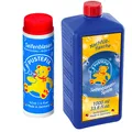 Produktbild: 70ml + 1 L PUSTEFIX Seifenblasen SET Regenbogen Spiele für bunte Blasen bubbles