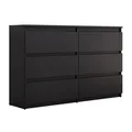 Produktbild: Moderne Kommode HANA M6, Schwarz matt 120cm