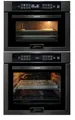 Produktbild: Kaiser Küchengeräte Backofen-Set Einbaubackofen,86L, 60 cm, 15 Fkt. +Mikrowellen-Backofen, 45 cm EH 6306 N RS+EM 6307 RS., mit 1-fach-Teleskopauszug