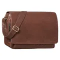 Produktbild: STILORD Vintage Umhängetasche aus Leder braun - 15 Zoll Laptoptasche für Büro, Uni, Office, Schule - DIN A4 Schultertasche 'Tom'