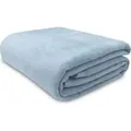 Produktbild: Kuscheldecke mit Einfassband, 150x200 cm, hellblau - Hellblau