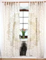 Produktbild: Boho Vorhänge, Gardine (1 Paar ) mit Schlaufen, handbedruckter ethno Style Vor