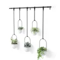 Produktbild: Umbra Triflora Vase, 5er-Hängeblumentopf, Weiß, Wandvase, Blumenampel