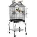 Produktbild: Yaheetech Vogelkäfig Wellensittlichkäfig mit Ständer Vogelvoliere Käfig Vogelhaus 145 cm hoch