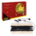 Produktbild: 31839 - LED Lichterkette mit 50 Kerzenlichtern elfenbeinfarbene Kerzen mit Be...