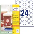 Produktbild: Avery-Zweckform 5080 Universal-Etiketten Ø 40mm Papier Weiß 1 Set Wiederablösbar Tintenstrahldrucker, Laserdrucker