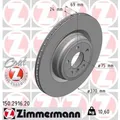 Produktbild: ZIMMERMANN 2x Bremsscheibe hinten Ø370 mm für BMW 5er Touring F11 M550d xDrive