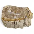 Produktbild: Waschbecken Versteinertes Holz #30 Aufsatzwaschbecken Waschschale Unikat Stein