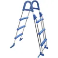 Produktbild: MYPOOL Pool-Sicherheitsleiter, blau/edelstahlfarben, für Aufstellpools - silberfarben