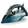Produktbild: Tefal Ultimate Pure Dampfbügeleisen – Kraftvoller Dampf für perfekte Ergebnisse - Schwarz/Blau