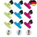 Produktbild: 9 StüCk Farbe TüTen Clips Plastik Verschlussklammern Beutel KüChe Essen Taschen