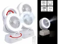 Produktbild: 4er Set USB Mini Luftbefeuchter Akku Tisch Ventilator Vernebler für Hitze Klima