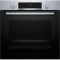 Produktbild: Bosch Einbau-Backofen 3400W 71L Grau - HQA514ES3 - Schwarz/Silber