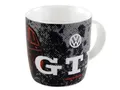 Produktbild: BRISA VW Collection - Volkswagen Keramik-Kaffee-Tee-Cappuccino-Tasse-Becher-Haferl Mug im GTI Design (370 ml/GTI Front/Schwarz)