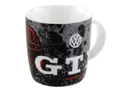 Produktbild: VW Collection by BRISA Tasse Volkswagen Kaffeetasse aus Keramik im VW GTI Design, New Bone China, robuster Becher, 370 ml