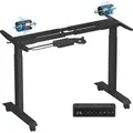 Produktbild: SONGMICS Höhenverstellbar Elektrisch mit Doppelmotor Tischgestell mit Memory-Funktion schwarz - Braun/Schwarz