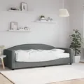 Produktbild: vidaXL Tagesbett mit Matratze Dunkelgrau 90x200 cm Stoff