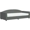 Produktbild: vidaXL Tagesbett mit Matratze Dunkelgrau 90x200 cm Stoff 3197171