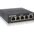 Produktbild: NETGEAR GS305 LAN Switch 5 Port Netzwerk Switch (Plug-and-Play Gigabit Switch LAN Splitter, LAN Verteiler, Ethernet Hub lüfterlos, robustes Metall... - Schwarz