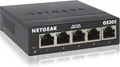 Produktbild: NETGEAR GS305 LAN Switch 5Port Gigabit Metallgehaeuse Schwarz Luefterlos Hub