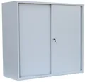 Produktbild: Schiebetürenschrank Aktenschrank Sideboard aus Stahl Grau 109x120x45cm 550145
