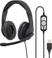 Produktbild: Hama HS USB 300 PC Office Headset On Ear Kopfhörer Mikrofon Call Center Büro 305
