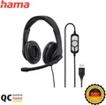 Produktbild: Hama HS-USB300 PC-Headset USB schnurgebunden Stereo On Ear Schwarz 00139924