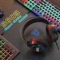 Produktbild: S603 Over Ear Surround Stereo Headset Gaming Kopfhörer mit Kabel Mikrofon LED