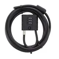 Produktbild: Burg-Wächter Kabelschloss mit Zahlenschloss, Seilschloss für Fahrrad, Motorrad, E-Scooter, Gartenmöbel, 725 300 Snap+Lock, Schwarz, 3 m