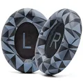 Produktbild: WC Wicked Cushions Verbesserte Ersatz-Ohrpolster für Bose 700 Noise Cancelling-Kopfhörer (NC700) – weicheres PU-Leder, luxuriöser Memory-Schaum, zusätzliche Dicke, extra langlebig | Geo Grey