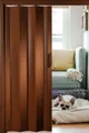 Produktbild: Forte Falttür Falttür Schiebetür Nischentür B 88,5 x H 202 cm Mahagoni kürzbar (1 Stück), abwaschbar und für Naßräume geeignet