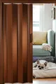 Produktbild: Forte Kunststoff-Falttür Luciana B 88,5 x H 202 cm Mahagoni Schiebetür