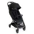 Produktbild: Chicco We Kinderwagen, faltbar, ultraleicht, ab Geburt bis 22 kg, Reise-Kinderwagen, ultra-kompakter, neigbar, EinHand-Verschluss, gepolsterte Schultergurte, Tasche und Regenschutz, Schwarz