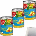 Produktbild: Gut&Günstig 5-Frucht Cocktail leicht gezuckert 3er Pack (3x410g Dose) + usy Block