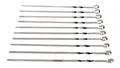 Produktbild: HQ 20 Grill-Spiesse Schaschlikspiesse Edelstahl 43cm 1,5 mm EDELSTAHL Kugelgrill