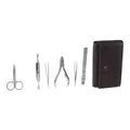 Produktbild: ZWILLING CLASSIC INOX Maniküre-Set 7 Stück Edelstahl schwarz Leder